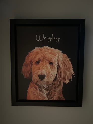 Customer photo review of Pet Art Canvas Wrap