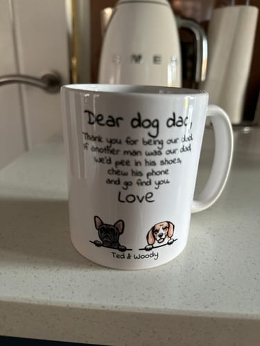 Customer photo review of Dear Dog Parent - Personalised Mug