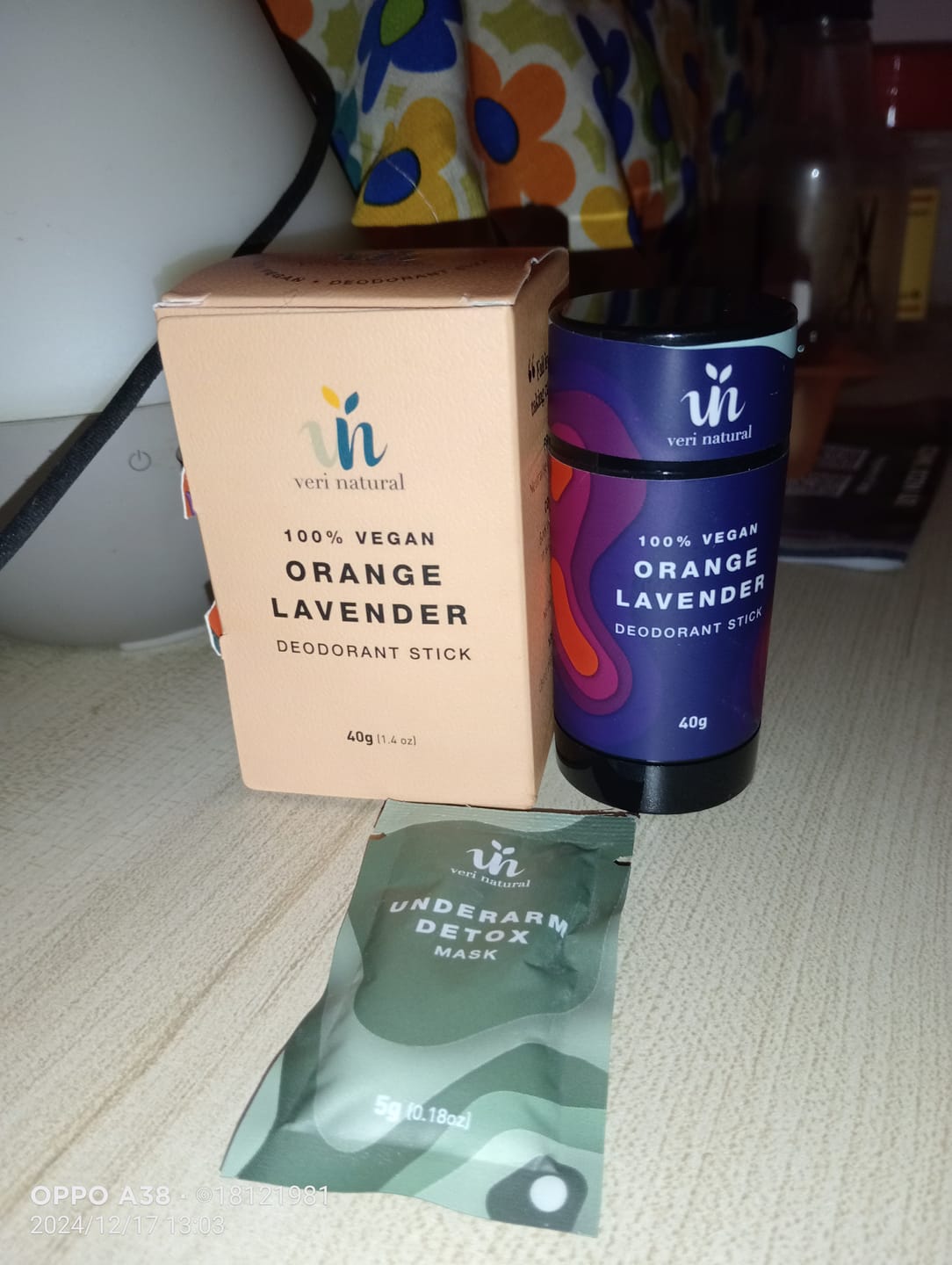 Customer photo review of Veri Natural Deodorant Stick