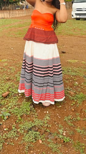 Customer photo review of BoobTube Xhosa African Print Dress