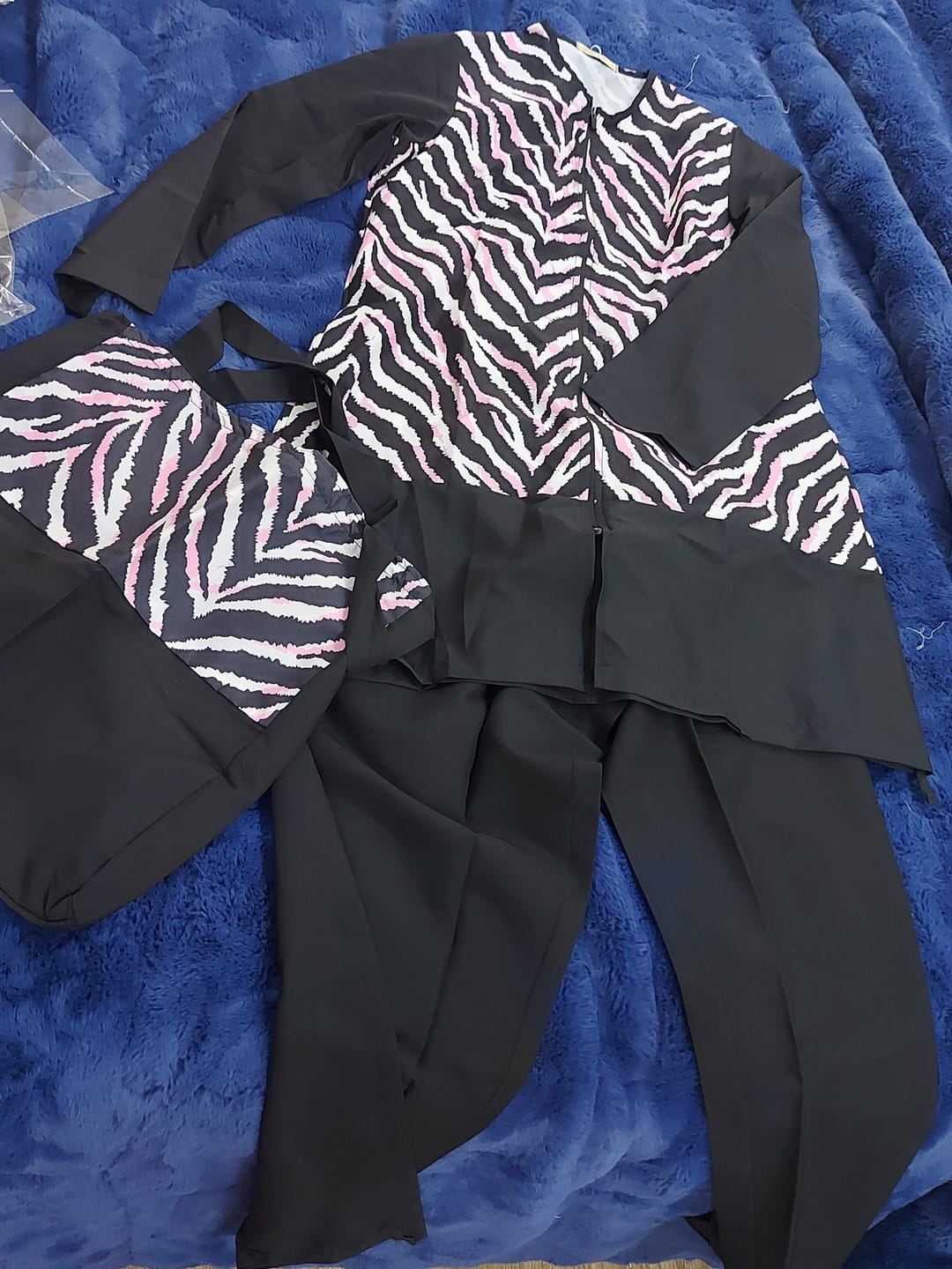 Customer photo review of Zebra burkini