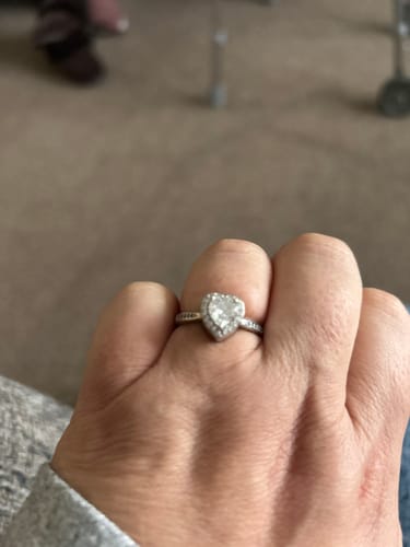 Customer photo review of Forever In My Heart Urn Ring