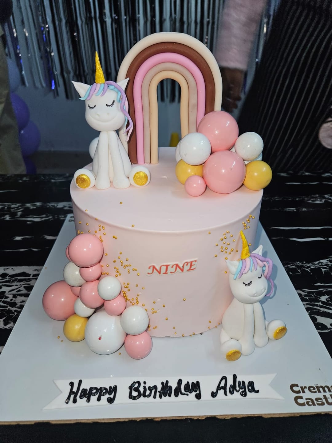 Customer photo review of Pinkish Pony Cake