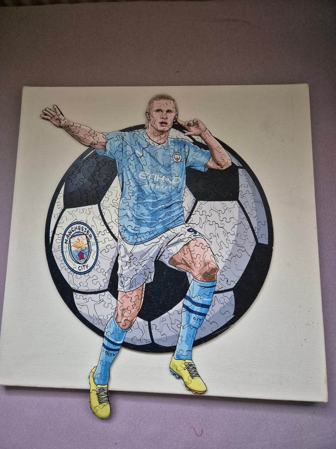 Customer photo review of Erling Haaland - Holzpuzzle