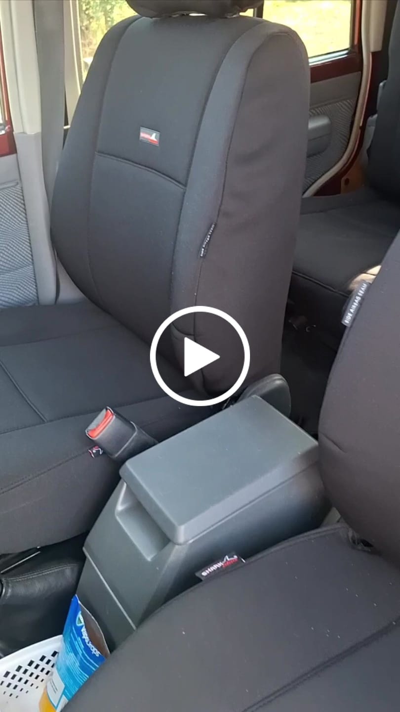 Customer video review of Sharkskin PLUS Seat Covers for Toyota Land Cruiser 79 Series (10/1999-ON)
