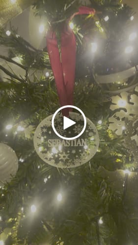 Customer video review of Weihnachtsdeko mit Schneeflocken