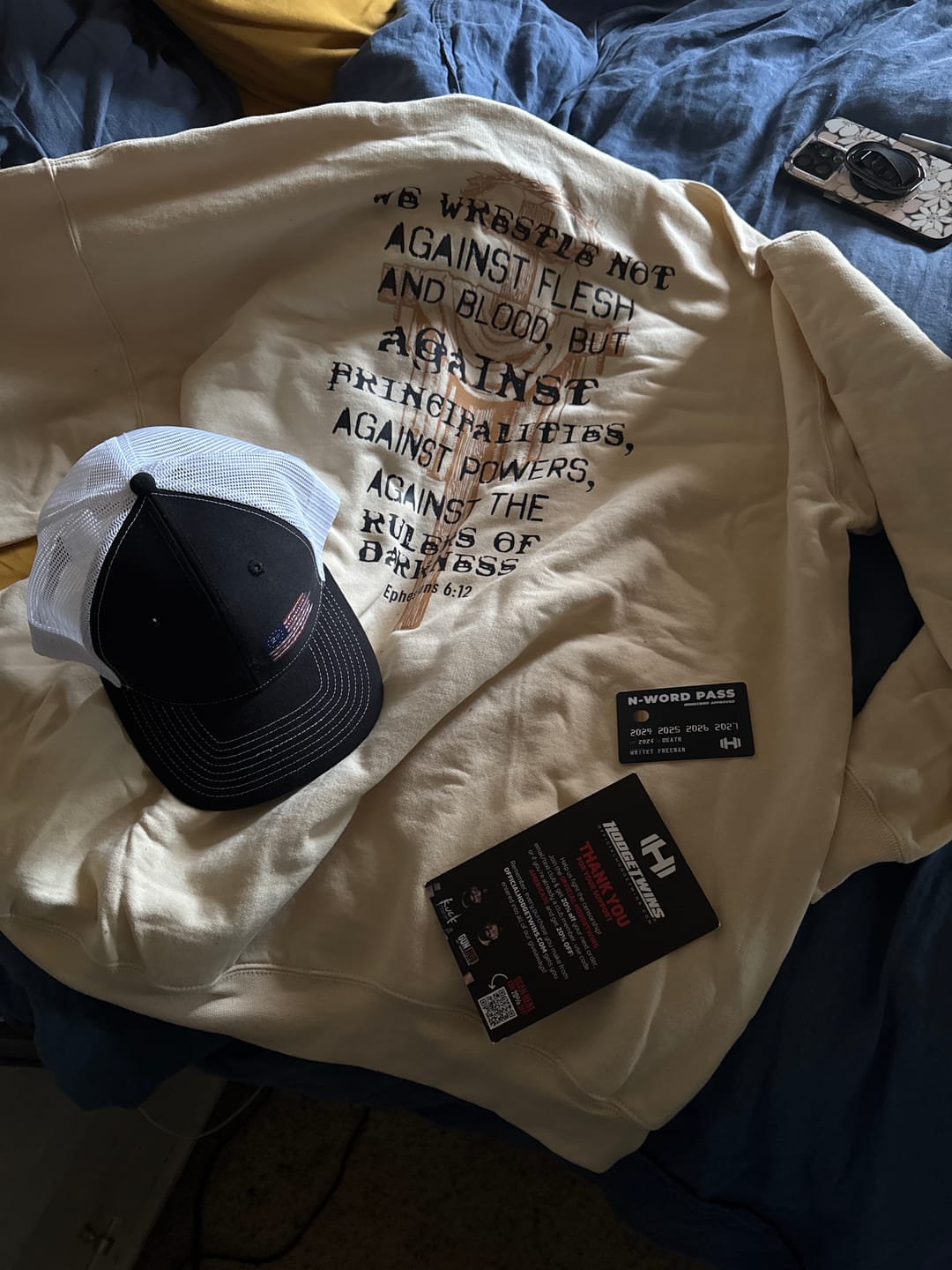 Customer photo review of The Rulers of Darkness Hoodie