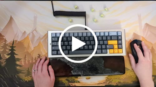 Customer video review of HMX GRAVEL LINEAR SWITCH FACTORY LUBED EDITION (10PCS)