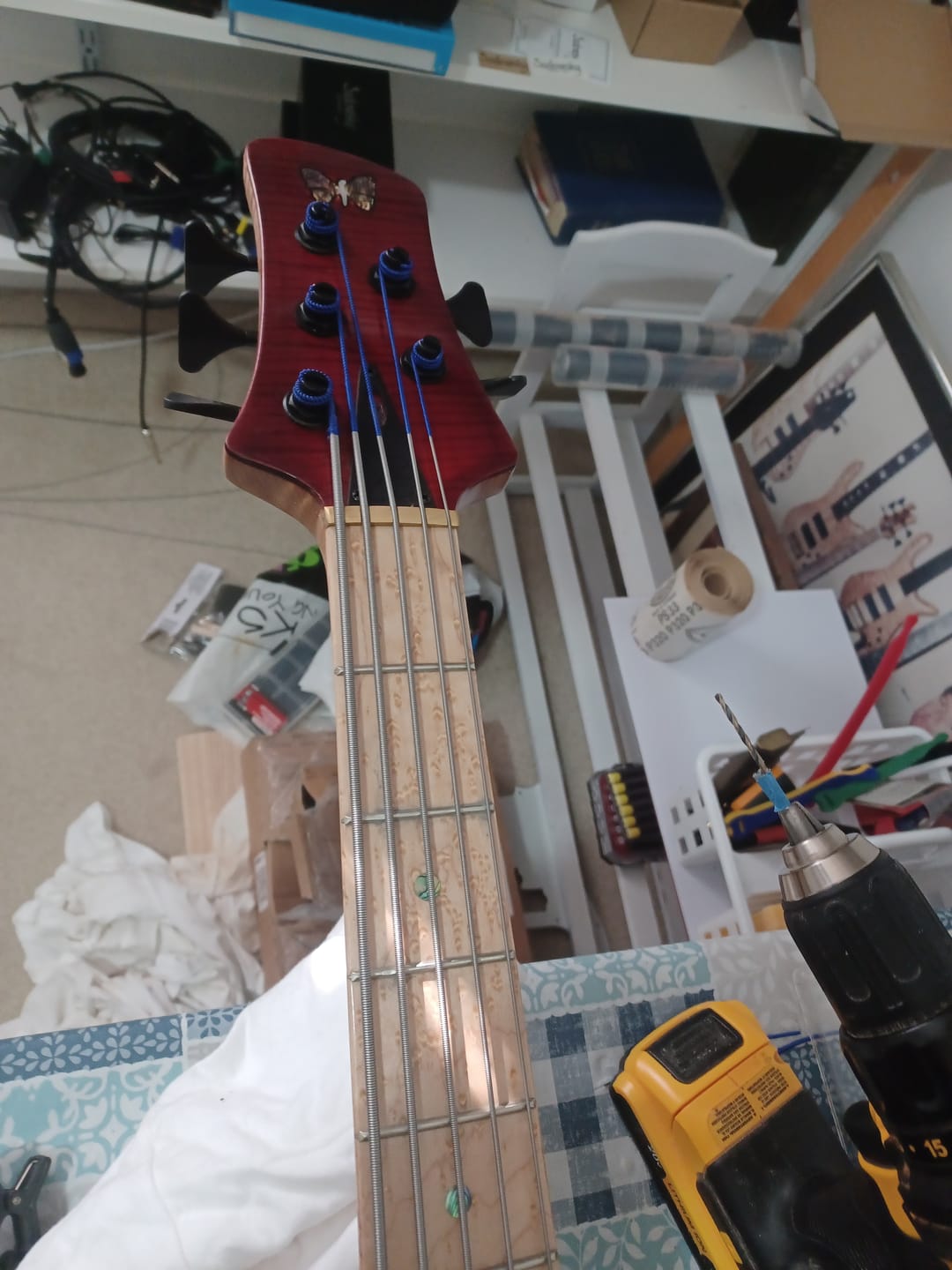 Customer photo review of Licensed Ultralite® Bass Tuning Machine 1/2" (Sold Individually)
