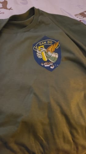 Customer photo review of 305th Bomb Group WW2 Left Chest Emblem T-Shirt