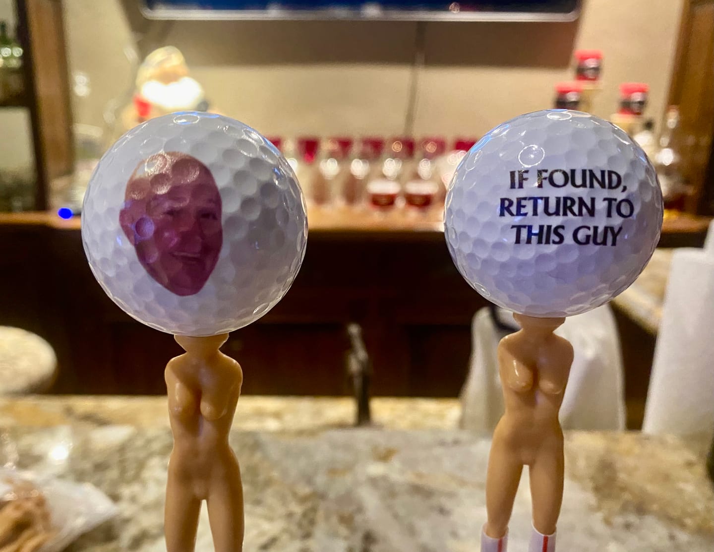 Customer photo review of Custom Photo If Found Return To This Guy - Gift For Dad, Father, Grandpa, Golfer, Golf Lover - Personalized Golf Ball