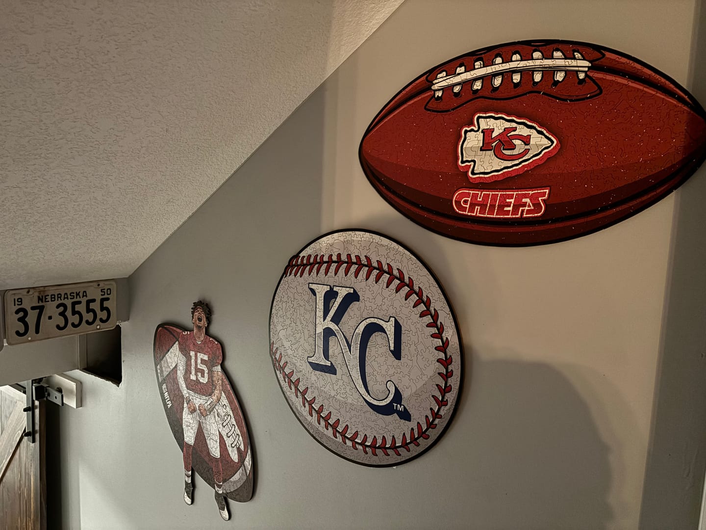 Customer photo review of Kansas City Chiefs™ Football - Wooden Puzzle