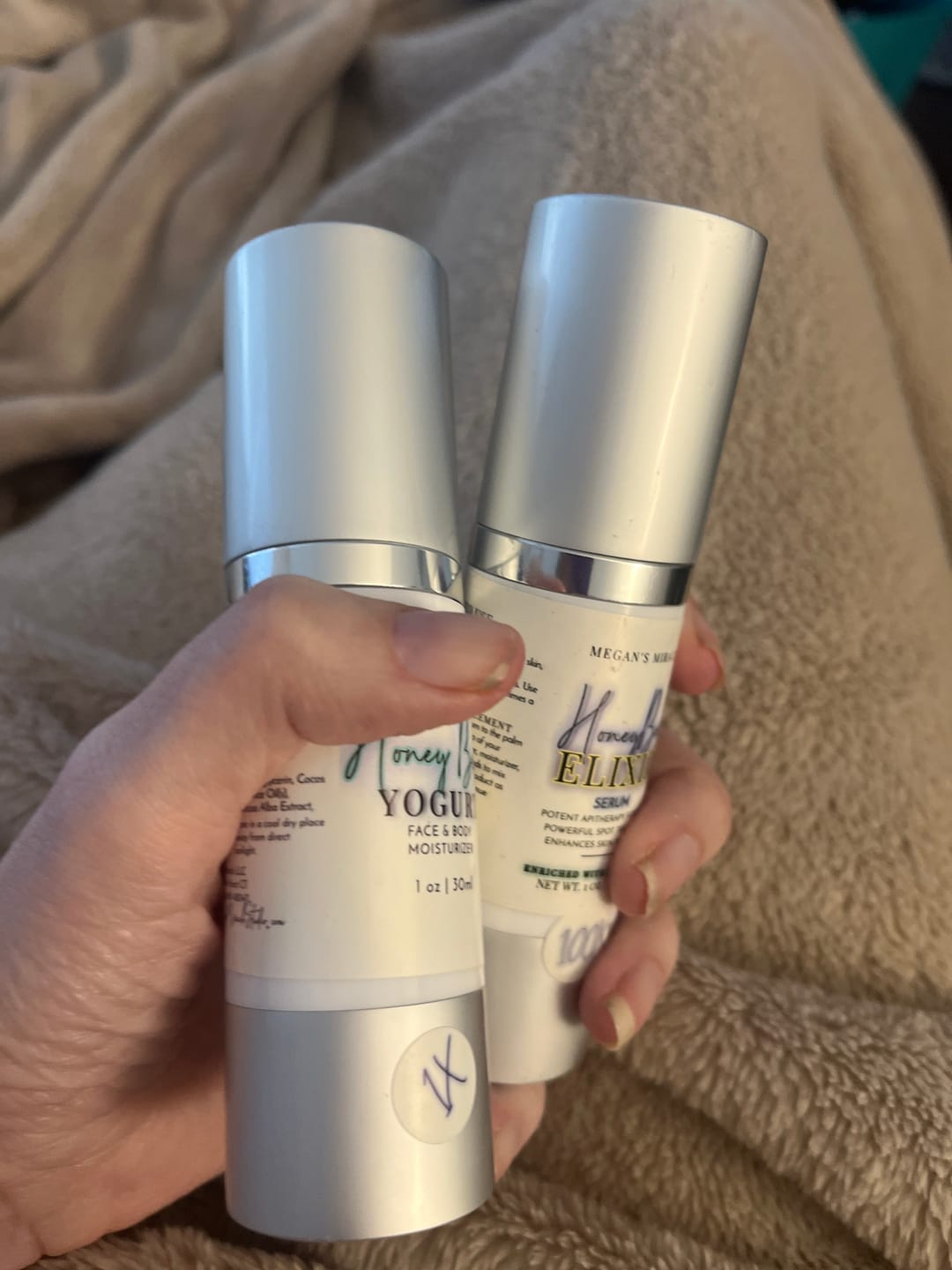 Customer photo review of Copper Peptide Yogurt Moisturizer