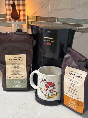 Customer photo review of Café Hacienda Doka Peaberry AA