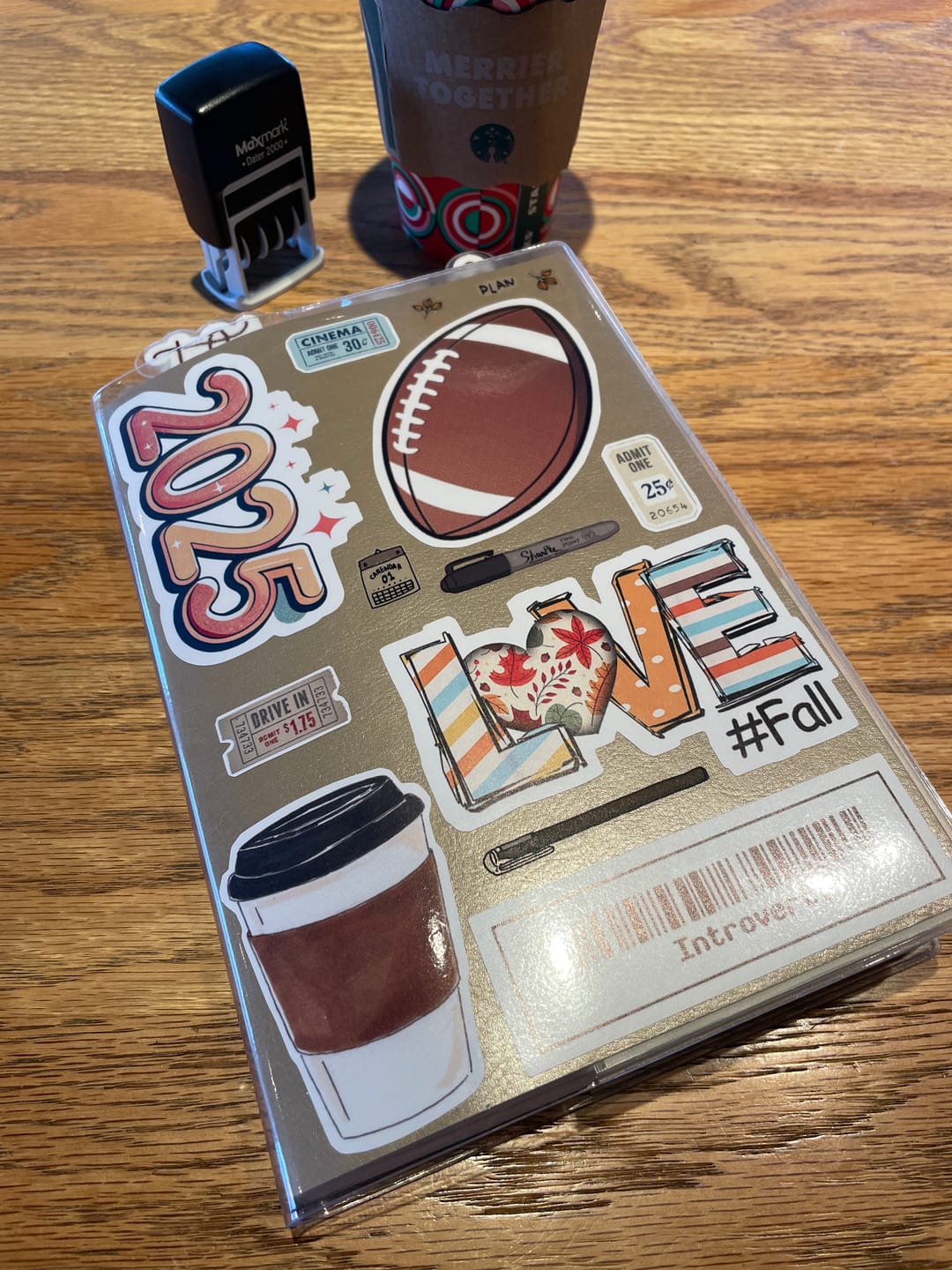Customer photo review of Vinyl Clear Cover | Weekly Planner | All-in-One | 576