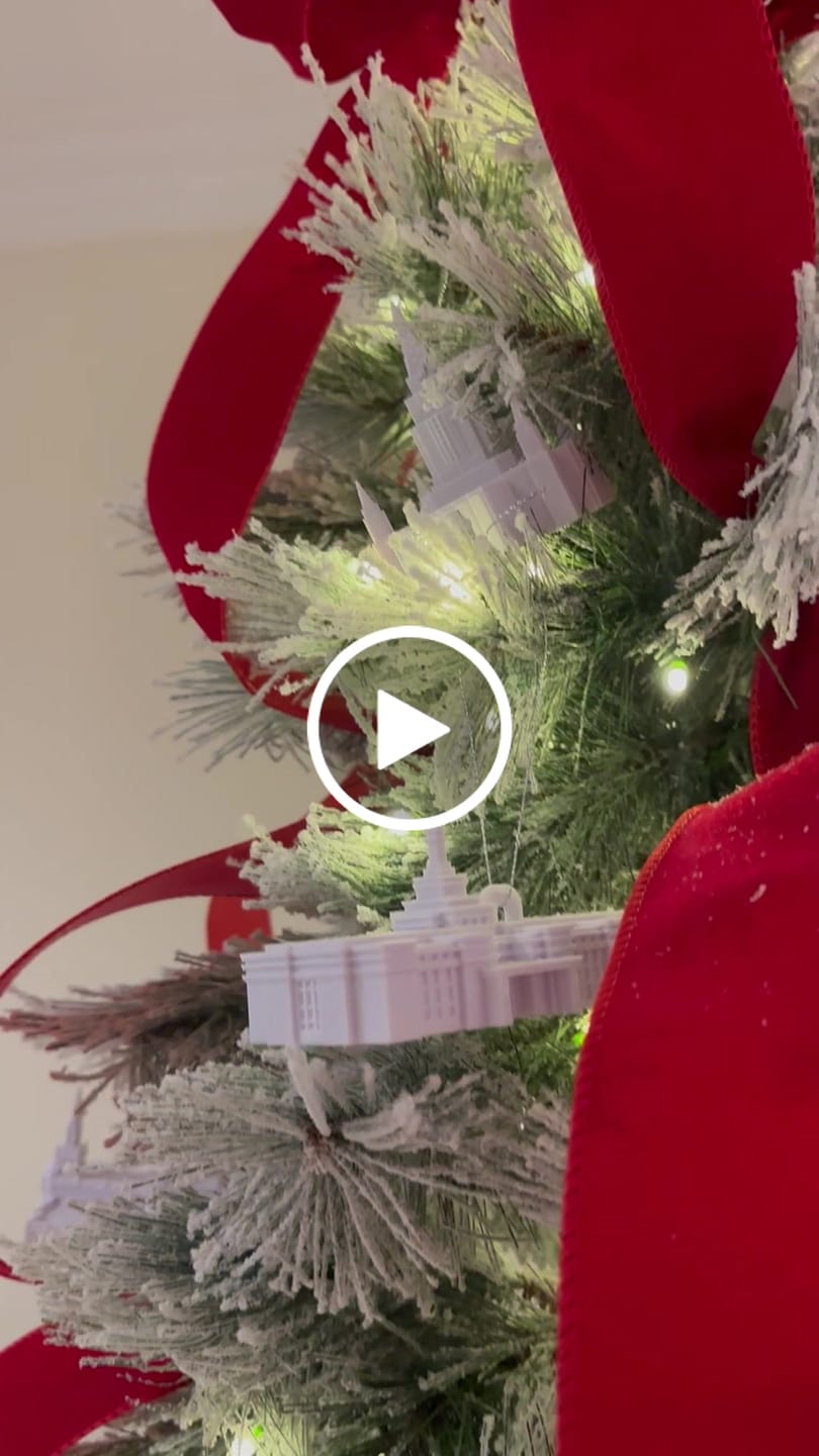 Customer video review of Washington DC Temple Christmas Ornament