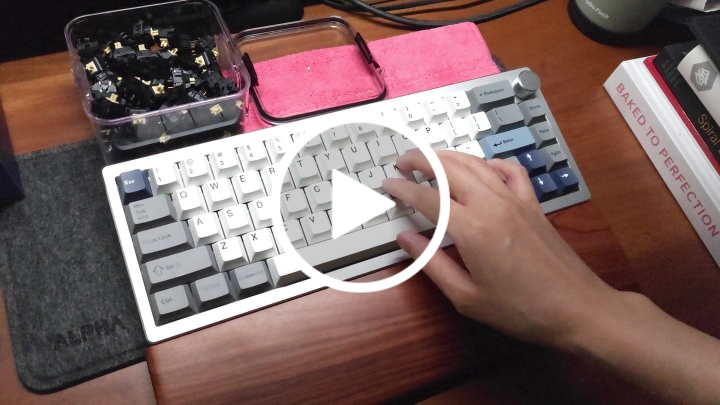 Customer video review of KEYGEEK X MZ Y3 LINEAR SWITCH FACTORY LUBED EDITION (10PCS)