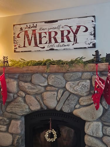 Customer photo review of Have Yourself a Merry Little Christmas Sign VIII
