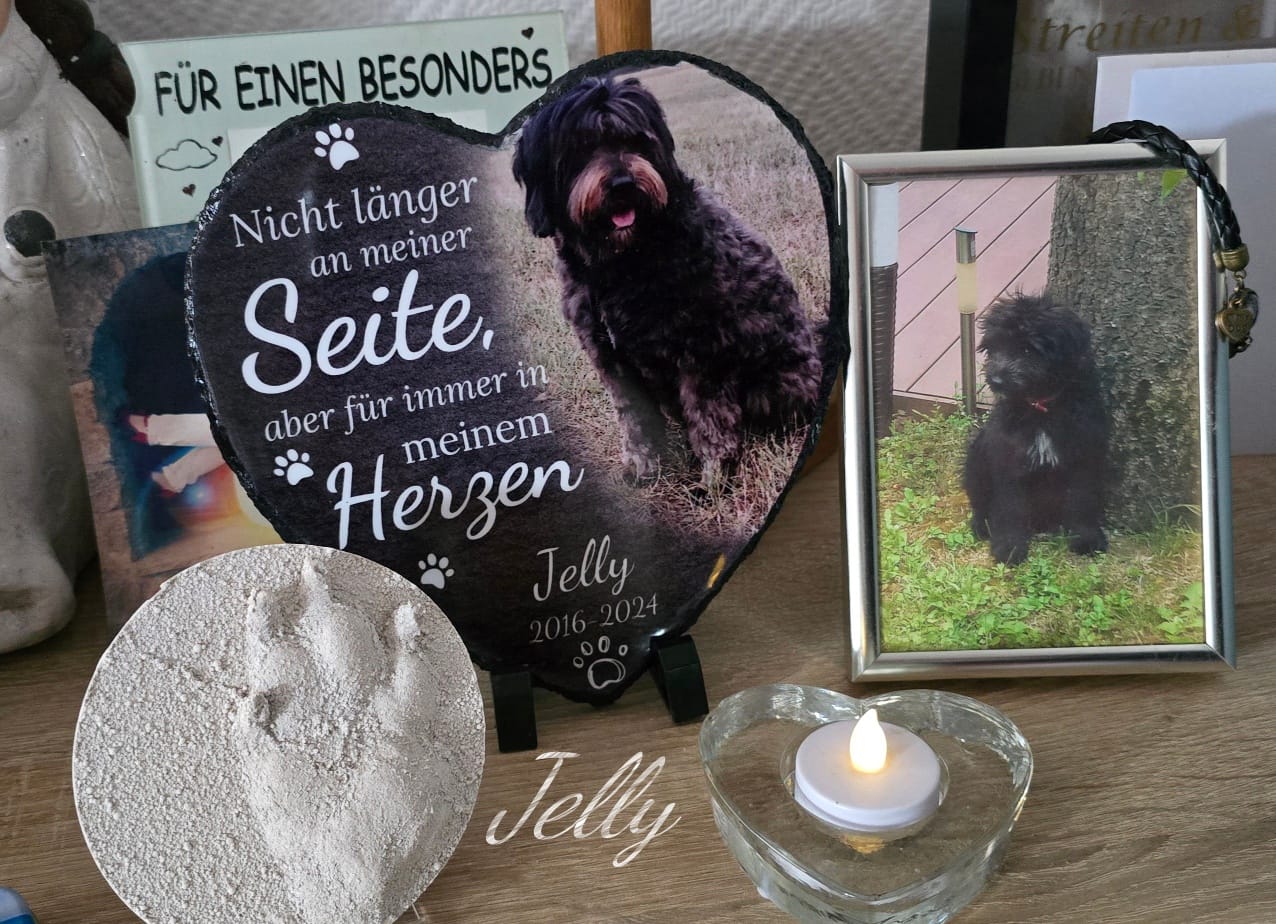Customer photo review of Nicht länger an meiner Seite - Individuelles bedrucktes Schieferherz