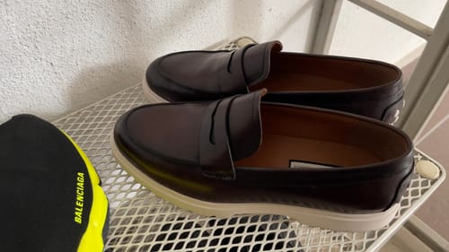 Customer photo review of Penny Loafer - Coffee (Chalk Sole)