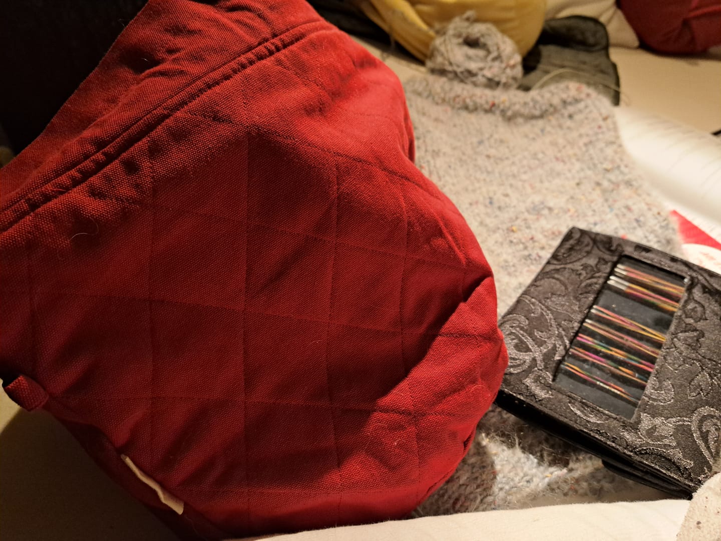 Customer photo review of Ruby Red Large Project Bag (XMAS LIGHTS COLLECTION)