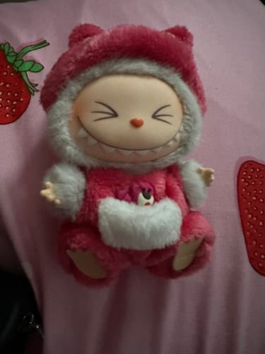 Customer photo review of Lalabu Strawberry Bear Outfit