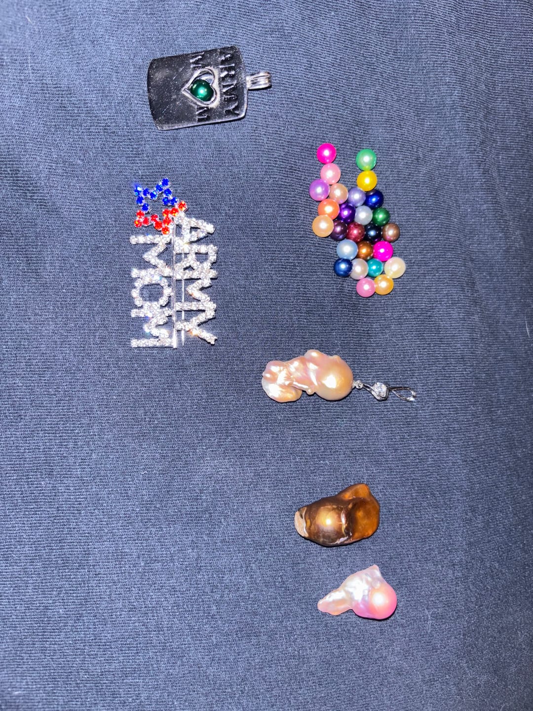 Customer photo review of Akoya Oyster - Fireball Shaped Pearl