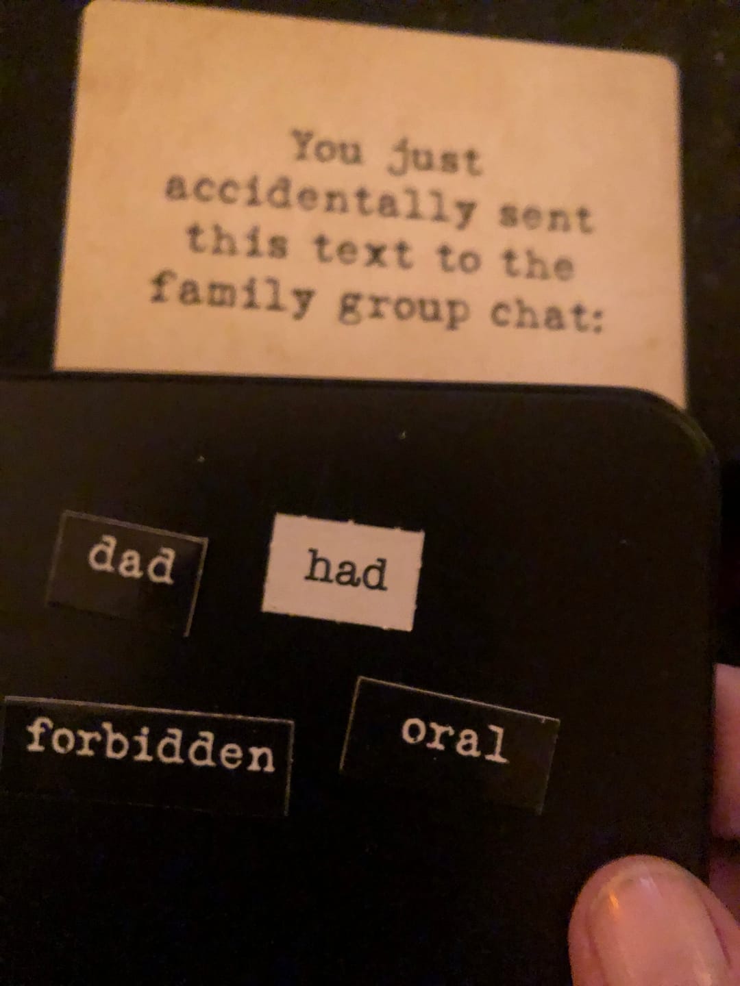 Customer photo review of Ransom Notes: NSFW (Not Safe for Work) Content Pack