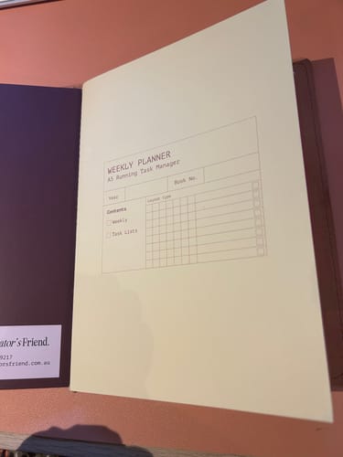 Customer photo review of Weekly Planner
