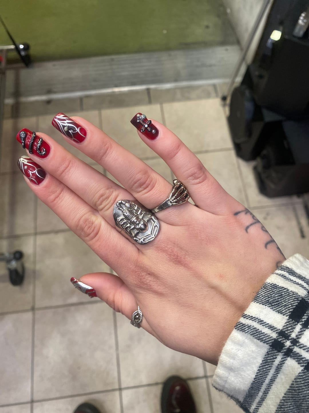 Customer photo review of RISING SCORPIO RING