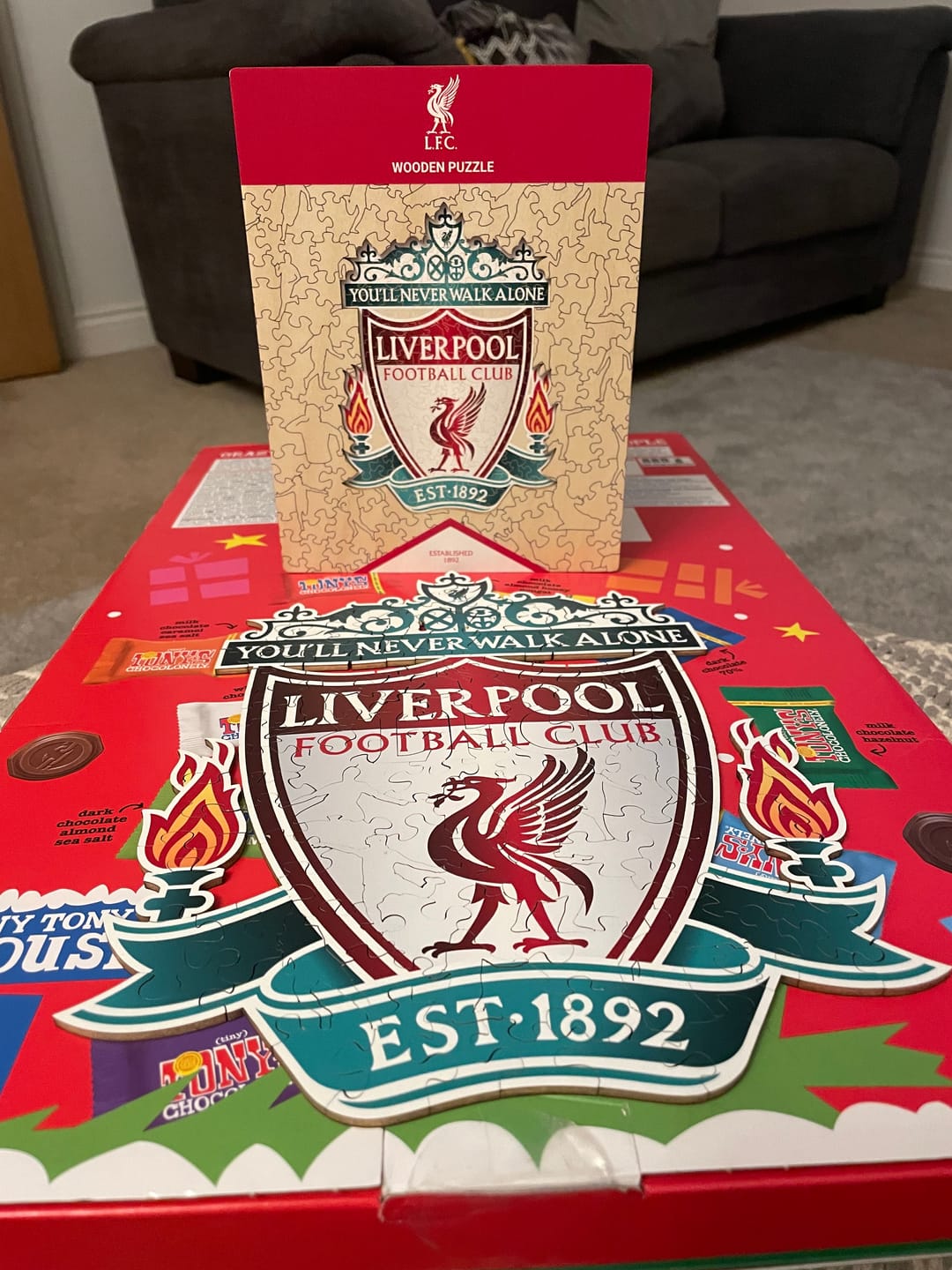 Customer photo review of Liverpool FC® Crest - Wooden Puzzle