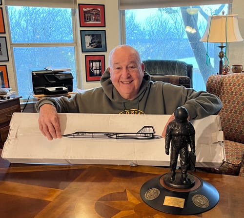 Customer photo review of SR71 BlackBird Silhouette Metal Wall Art