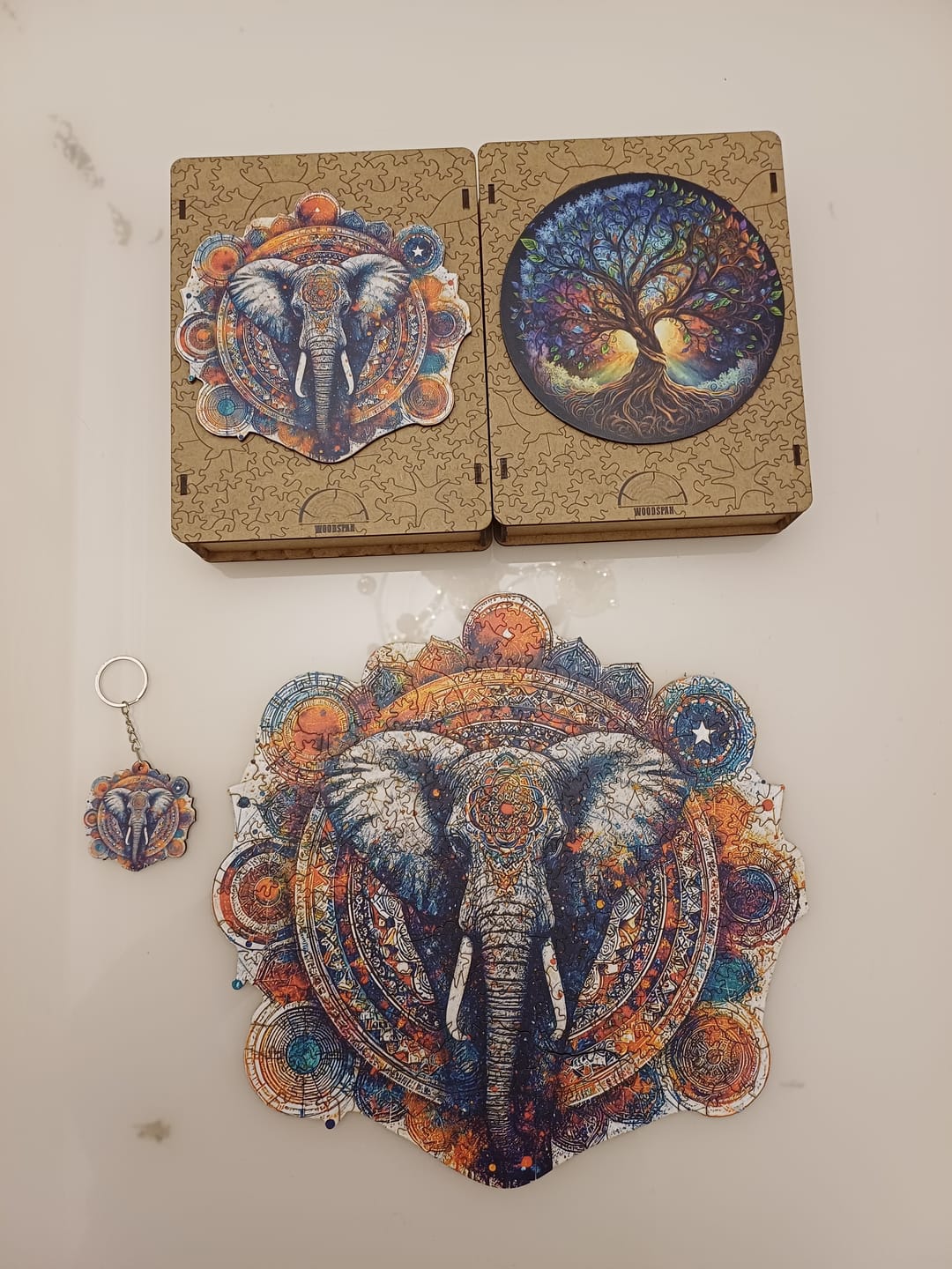 Customer photo review of Kozmik Harmoni: Fil ve Mandala - Ahşap Puzzle