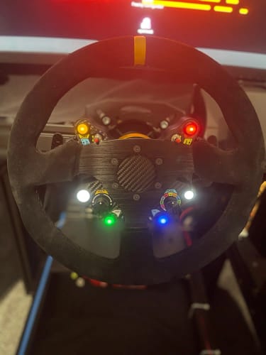 Customer photo review of Simsonn Racing Simulator Carbon Fiber and Aluminum Steering Wheel Hub