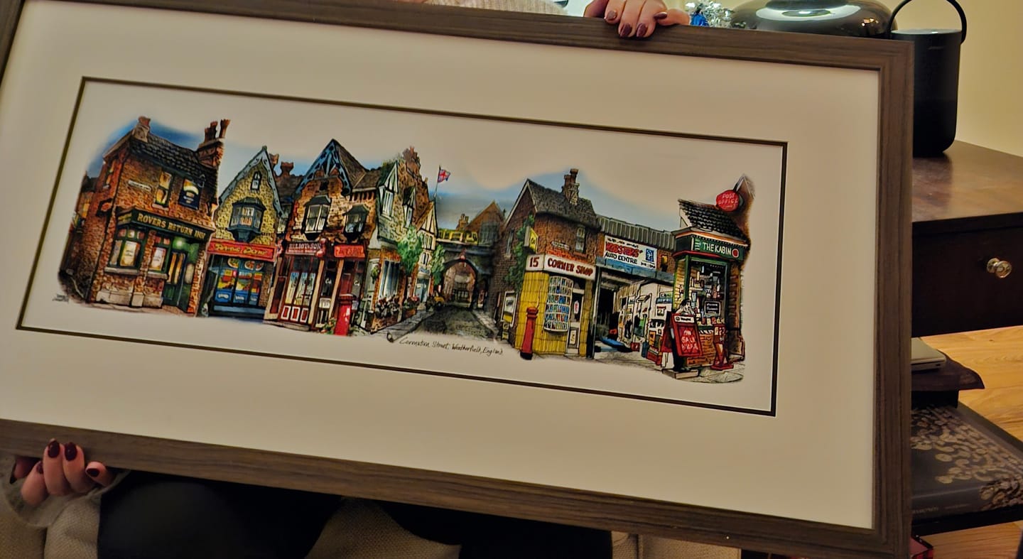 Customer photo review of New Coronation Street Art Print