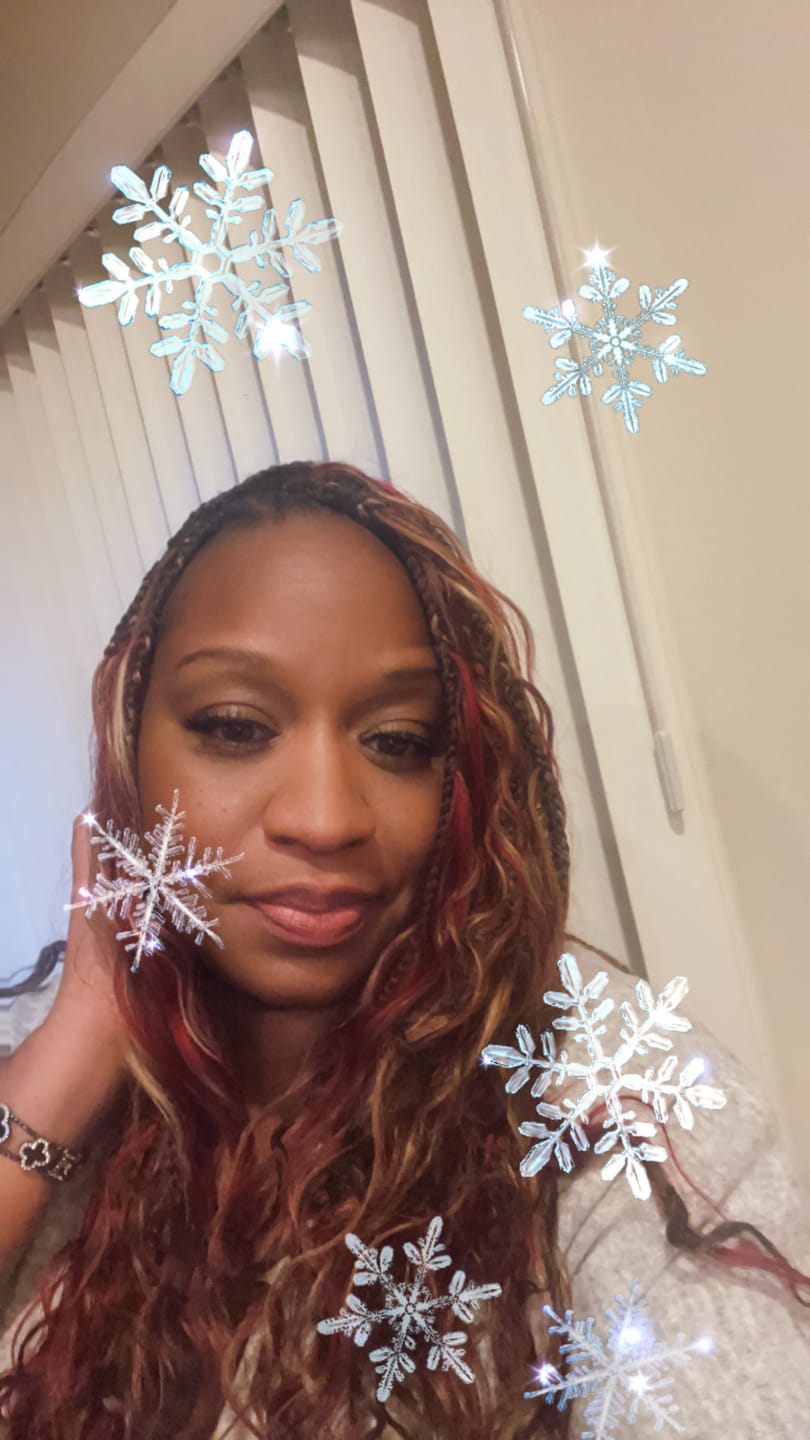 Customer photo review of #99J/Burgundy Mix Color Blend Loose Deep Wave Bulk Hair for Braiding