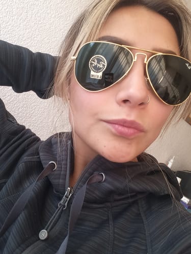 Customer photo review of Lentes De Sol Rb Piloto Aviado Folding Rb3479n Dorado Verde