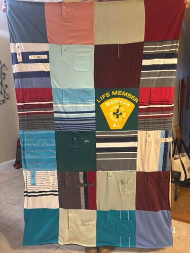 Customer photo review of Classic T-Shirt Blanket