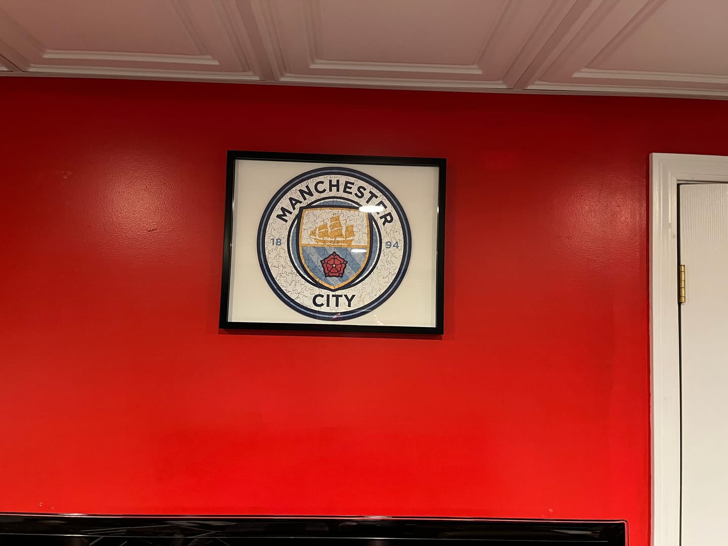 Customer photo review of Manchester City FC® Logo - Wooden Puzzle