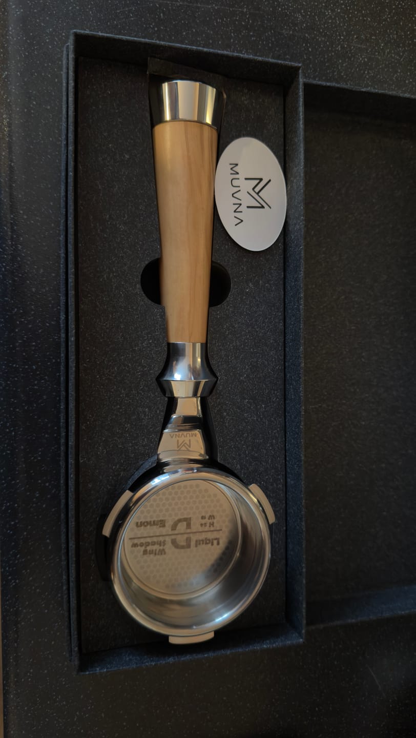 Customer photo review of Italian Handle Bottomless Portafilter 51/54/58mm - MUVNA