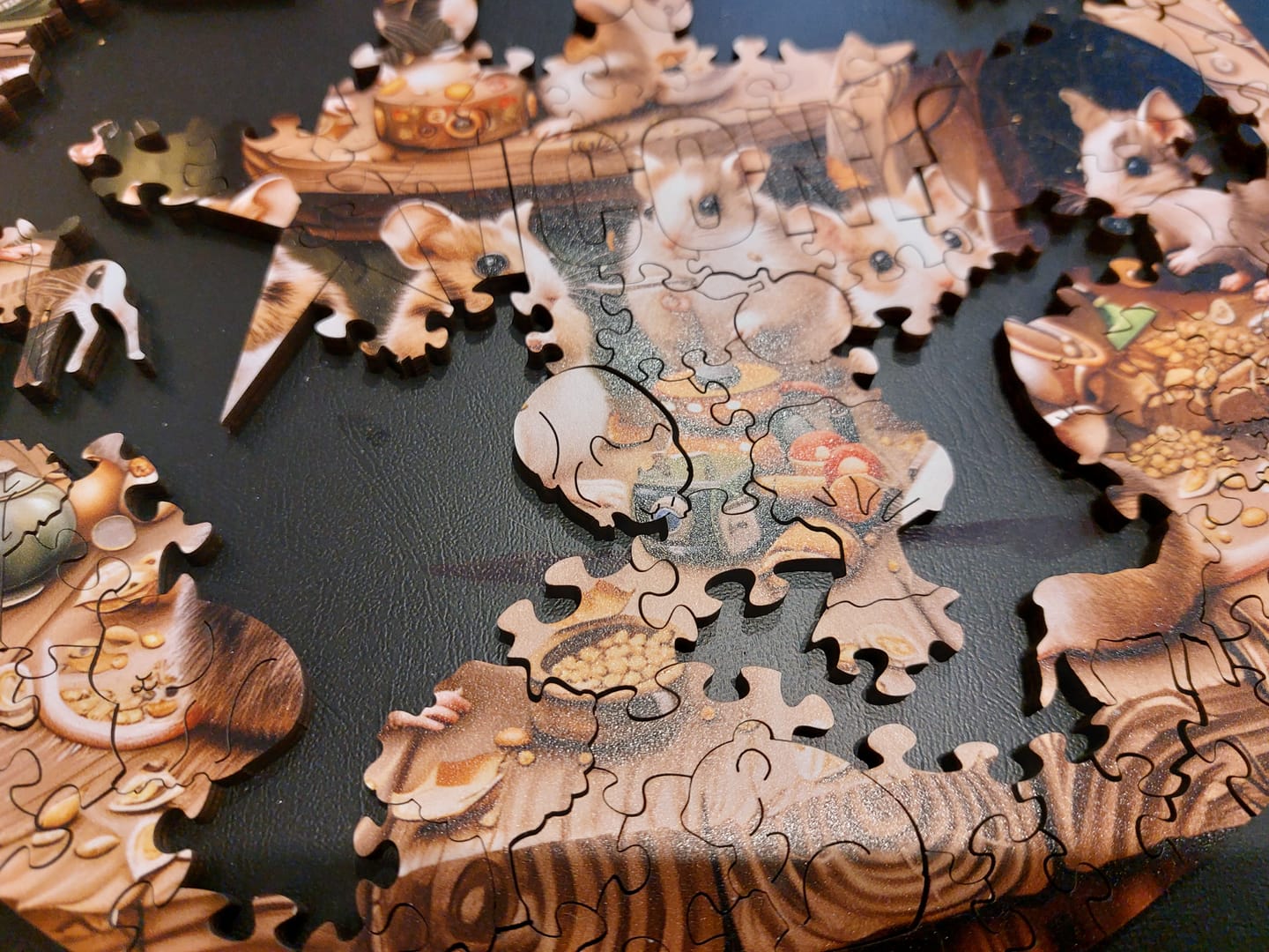 Customer photo review of Curious Hamsters - Wooden Puzzle
