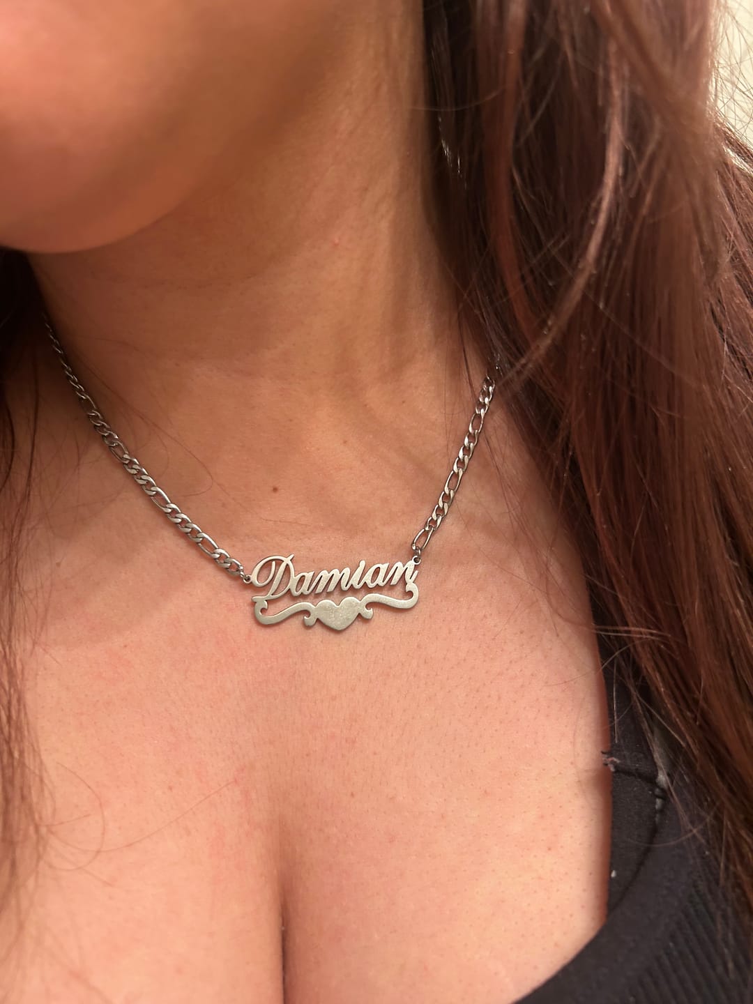 Customer photo review of Love Name Necklace