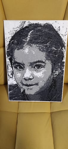 Customer photo review of ציור יהלומים לפי תמונה אישית QBRIX (מבצע 2+1)