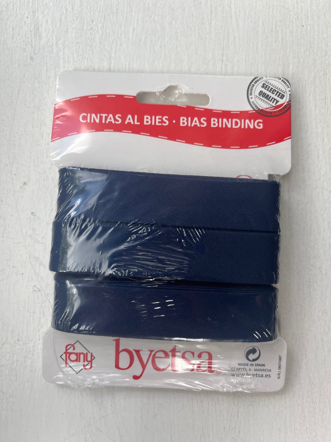 Customer photo review of Plain Polycotton Bias Binding Tape - 5 metres