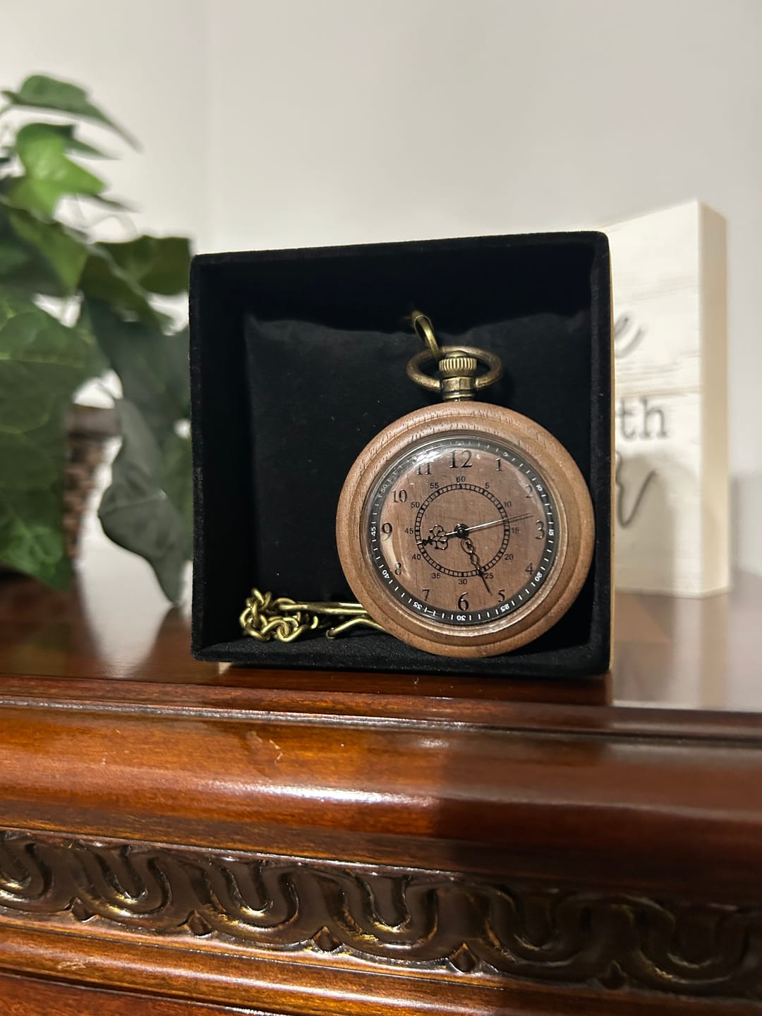 Customer photo review of Wooden Pocket Watch | Clasico