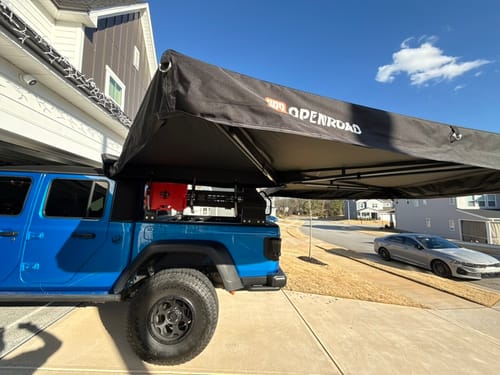 Customer photo review of OPENROAD  270 Free Standing Awning for Camping