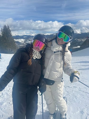 Customer photo review of Gsou Snow Adult Pink Cylindrical Ski Goggles Anti-Fog Interchangeable Lens Frameless Snow Goggles