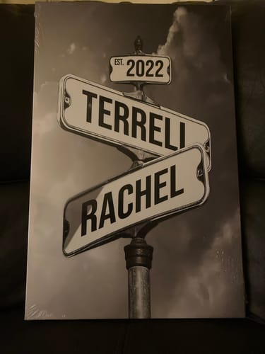 Customer photo review of COUPLES DATE OF LOVE by Cstm Canvas