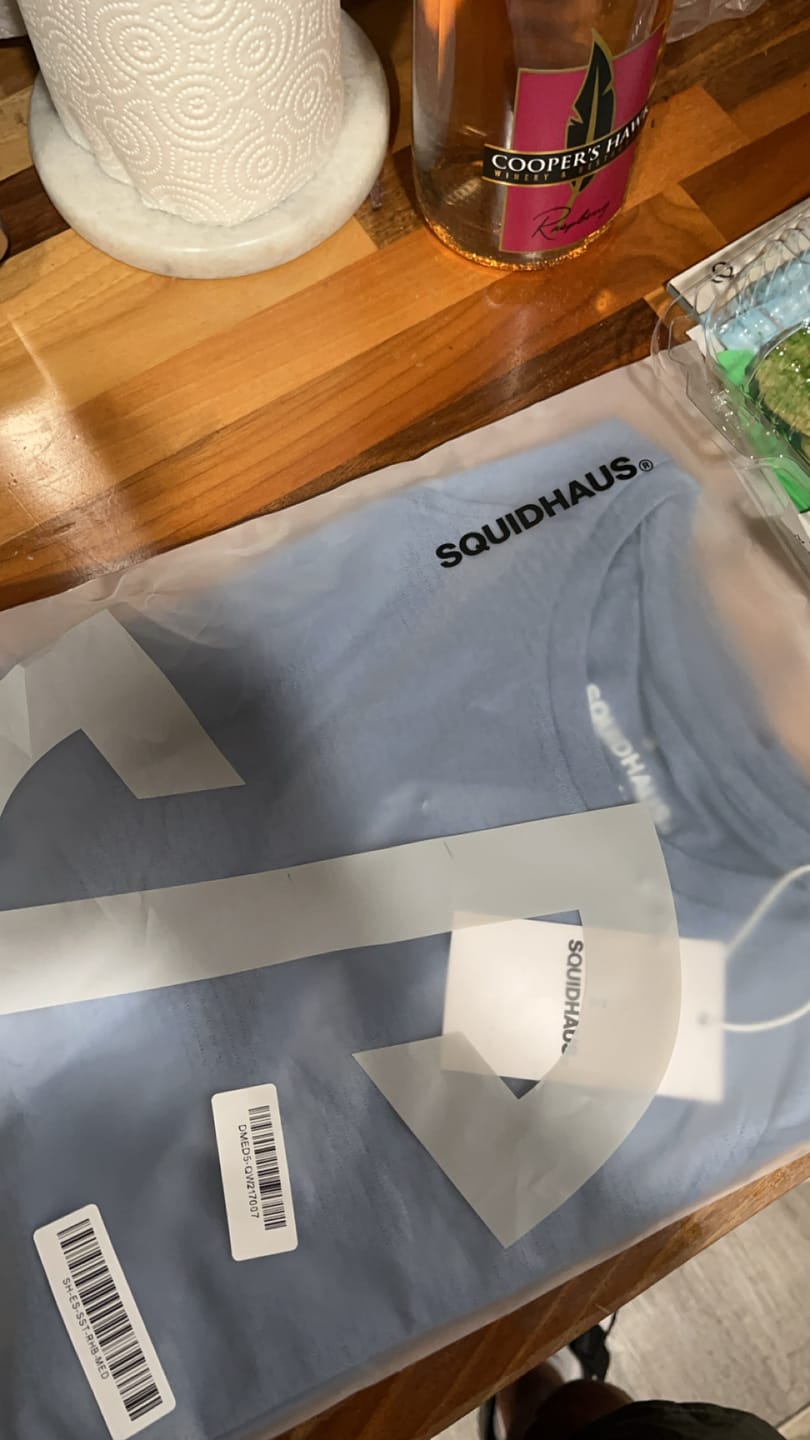Customer photo review of Essentials Short Sleeve Athletic Fitted Tee