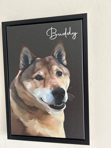 Customer photo review of Pet Art Canvas Wrap